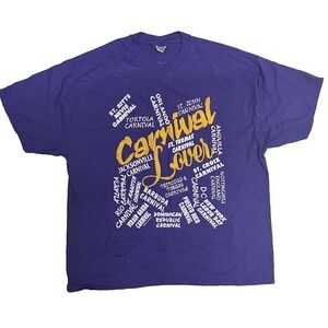 Carnival Cruises Lover T Shirt Purple. Size X-Large